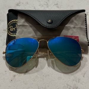 Ray-Ban polarized aviator glasses